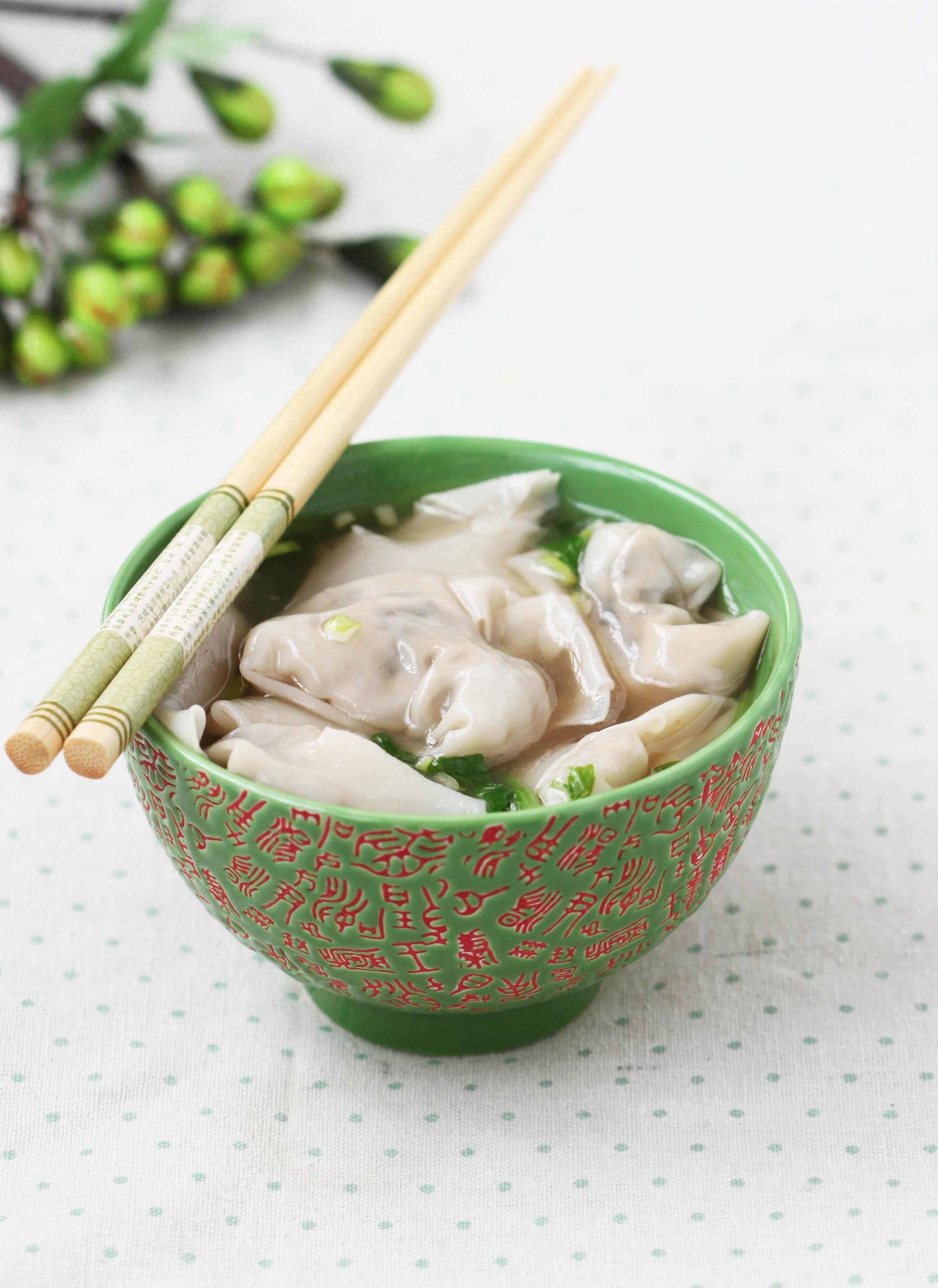 素馄饨馅都有啥样怎么调好吃，郑嫂广雅云吞分享白茶素馄饨的制作过程